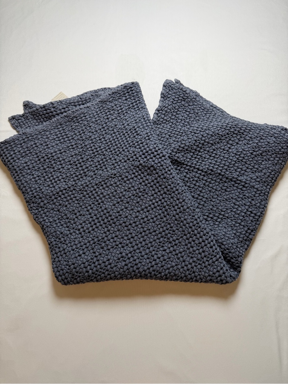 Magic Linen Waffle Towel- Charcoal Gray